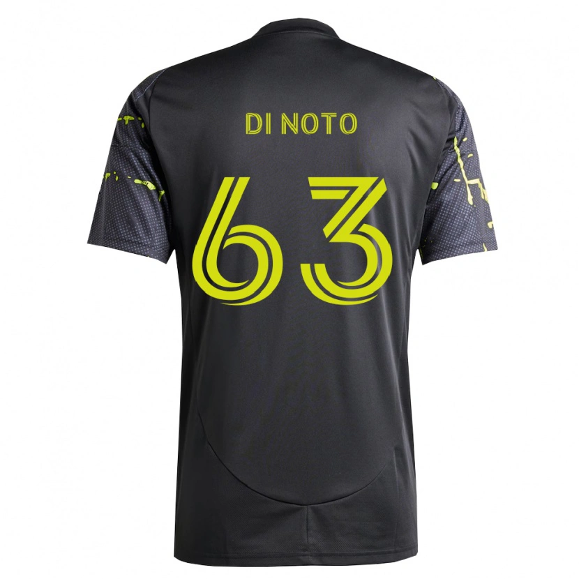 Danxen Criança Camisola Gianmarco Di Noto #63 Amarelo Fluorescente Preto Alternativa 2026/27 Camisa
