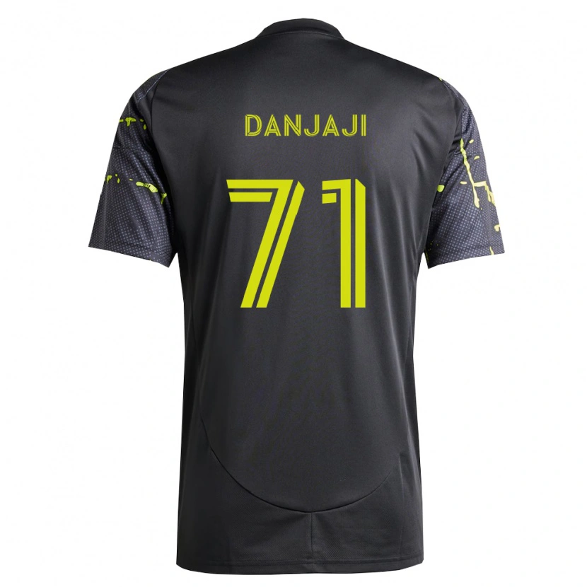 Danxen Criança Camisola Jamil Danjaji #71 Amarelo Fluorescente Preto Alternativa 2026/27 Camisa