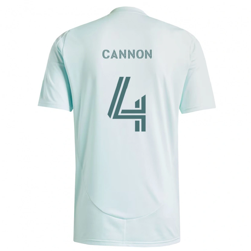 Danxen Criança Camisola Reggie Cannon #4 Branco Verde Claro Alternativa 2026/27 Camisa