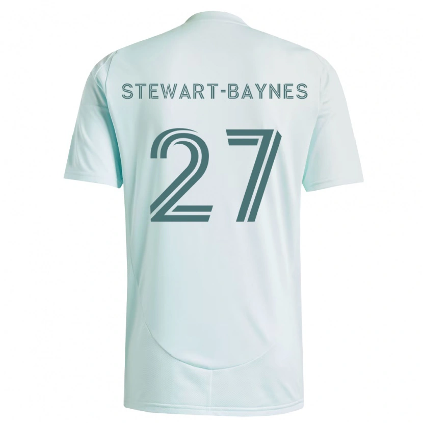 Danxen Criança Camisola Kimani Stewart-Baynes #27 Branco Verde Claro Alternativa 2026/27 Camisa