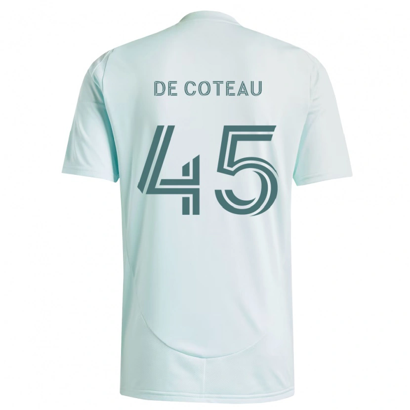 Danxen Criança Camisola Jabari De Coteau #45 Branco Verde Claro Alternativa 2026/27 Camisa