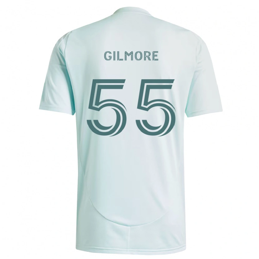 Danxen Criança Camisola Grant Gilmore #55 Branco Verde Claro Alternativa 2026/27 Camisa