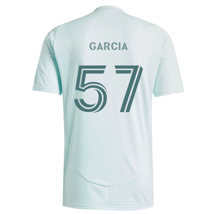 Danxen Criança Camisola Rogelio Garcia #57 Branco Verde Claro Alternativa 2026/27 Camisa