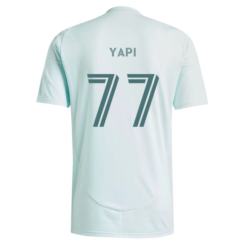 Danxen Criança Camisola Darren Yapi #77 Branco Verde Claro Alternativa 2026/27 Camisa
