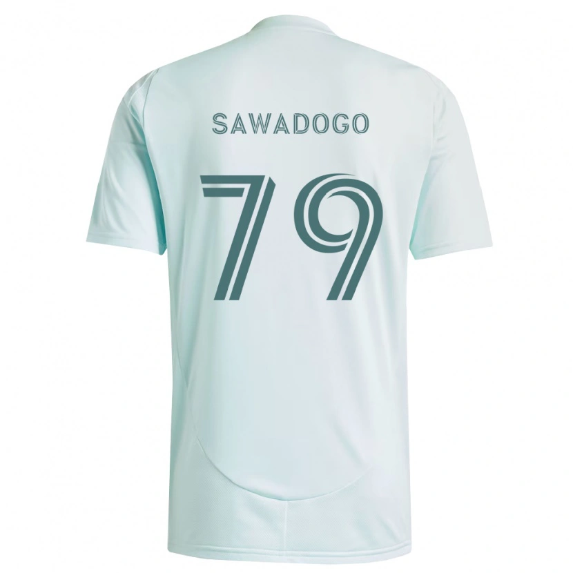Danxen Criança Camisola Kamal Sawadogo #79 Branco Verde Claro Alternativa 2026/27 Camisa