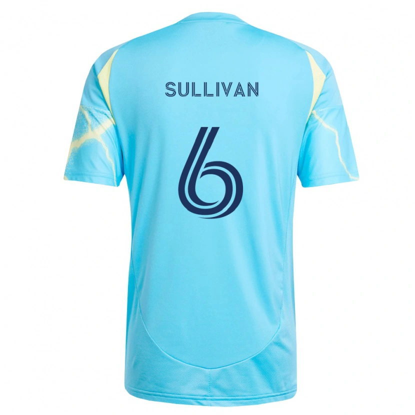 Danxen Criança Camisola Cavan Sullivan #6 Azul Claro Preto Amarelo Claro Alternativa 2026/27 Camisa