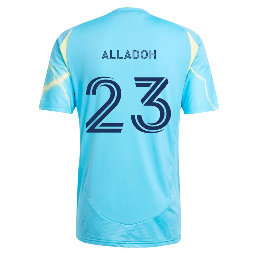 Danxen Criança Camisola Ezekiel Alladoh #23 Azul Claro Preto Amarelo Claro Alternativa 2026/27 Camisa