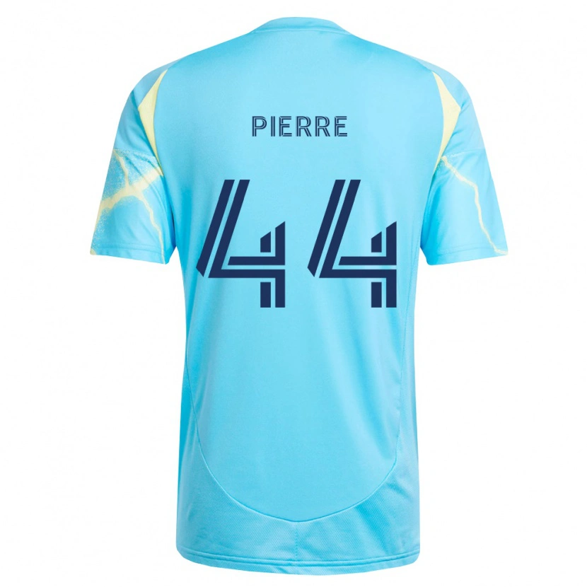 Danxen Criança Camisola Neil Pierre #44 Azul Claro Preto Amarelo Claro Alternativa 2026/27 Camisa