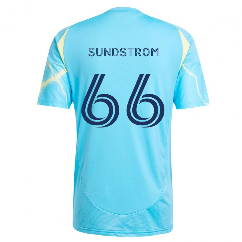 Danxen Criança Camisola Finn Sundstrom #66 Azul Claro Preto Amarelo Claro Alternativa 2026/27 Camisa