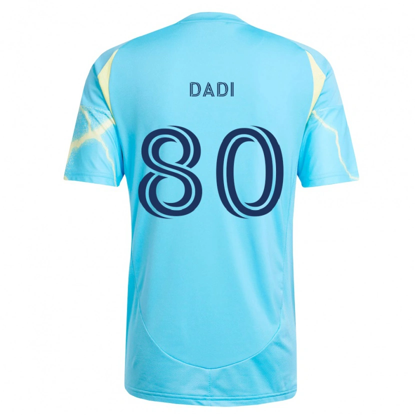 Danxen Criança Camisola Paco Dadi #80 Azul Claro Preto Amarelo Claro Alternativa 2026/27 Camisa