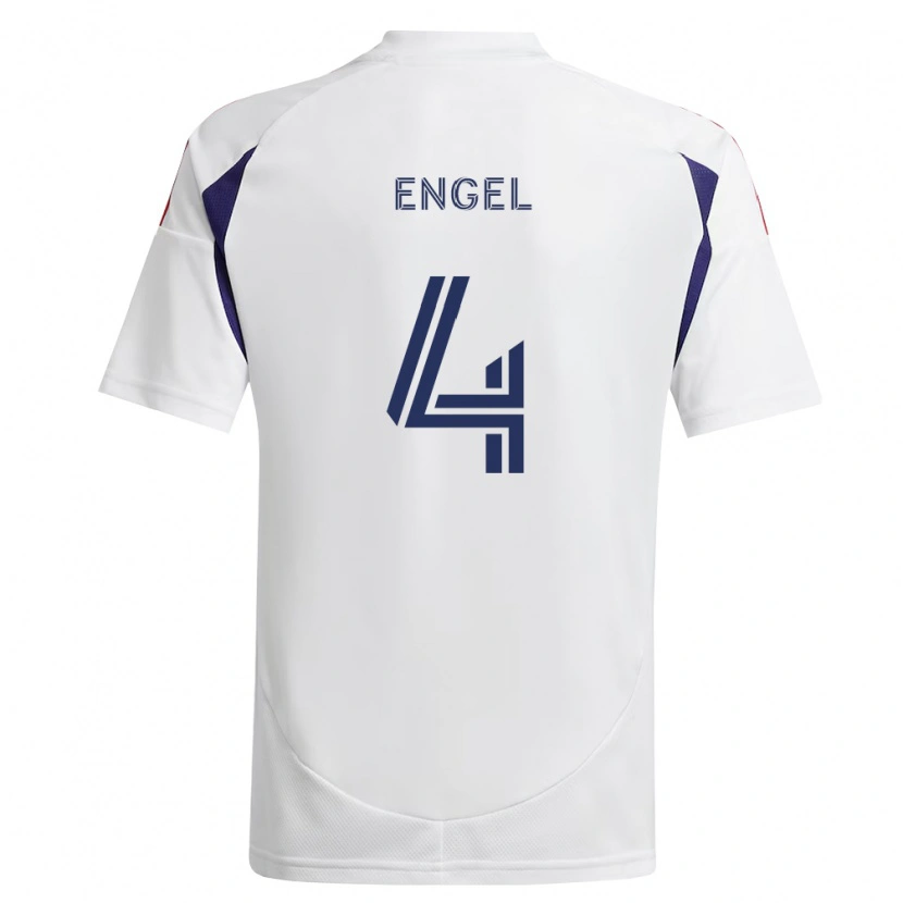 Danxen Criança Camisola Lukas Engel #4 Azul Real Vermelho Marrom Alternativa 2026/27 Camisa
