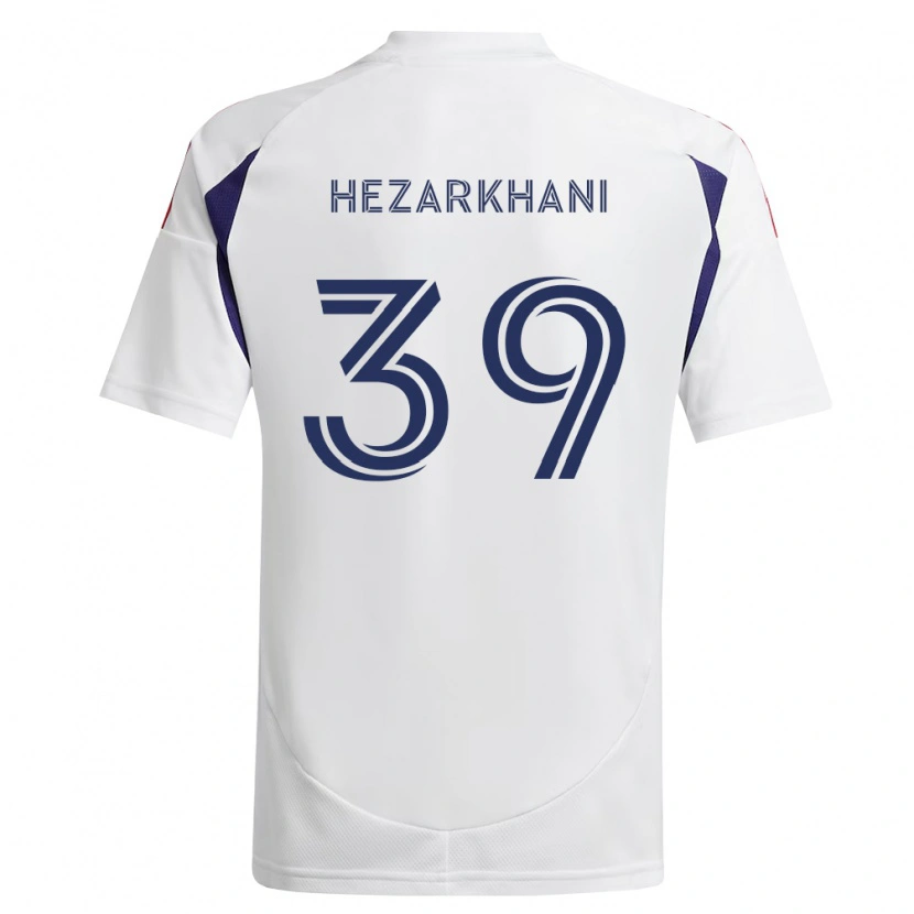 Danxen Criança Camisola Aiden Hezarkhani #39 Azul Real Vermelho Marrom Alternativa 2026/27 Camisa