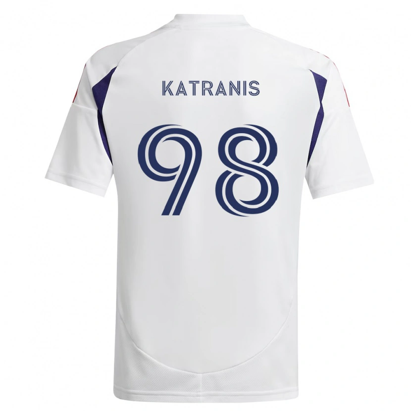 Danxen Criança Camisola Alexandros Katranis #98 Azul Real Vermelho Marrom Alternativa 2026/27 Camisa
