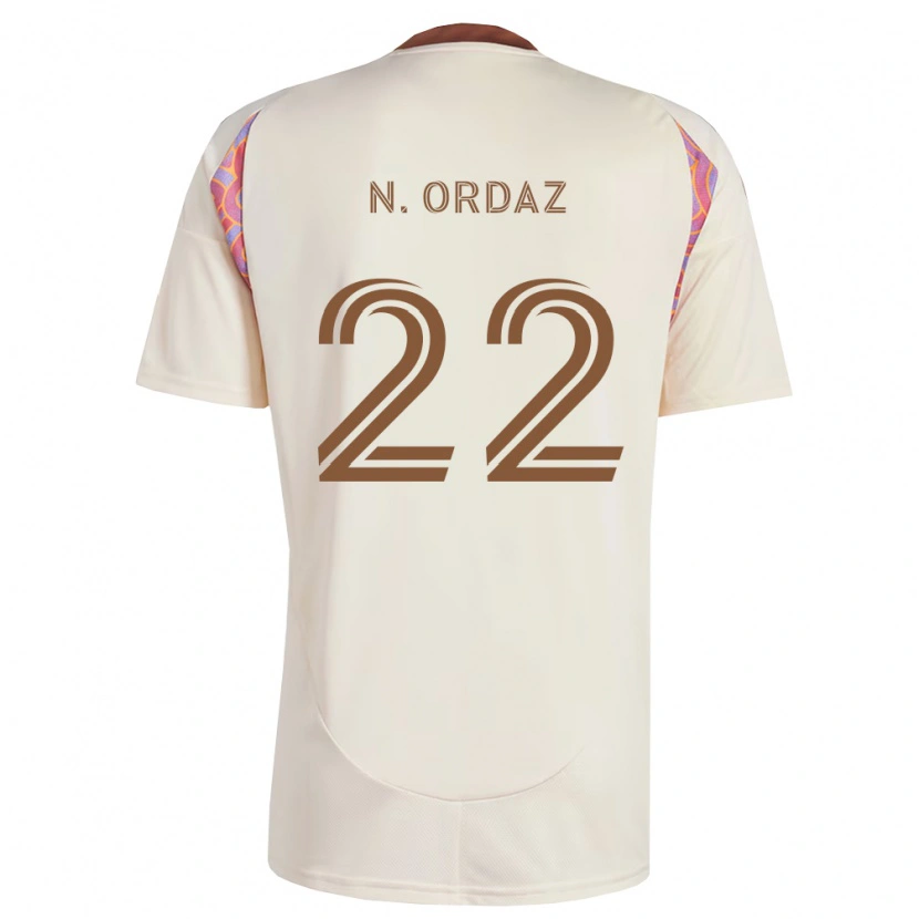 Danxen Criança Camisola Nathan Ordaz #22 Rosa Off-White Alternativa 2026/27 Camisa