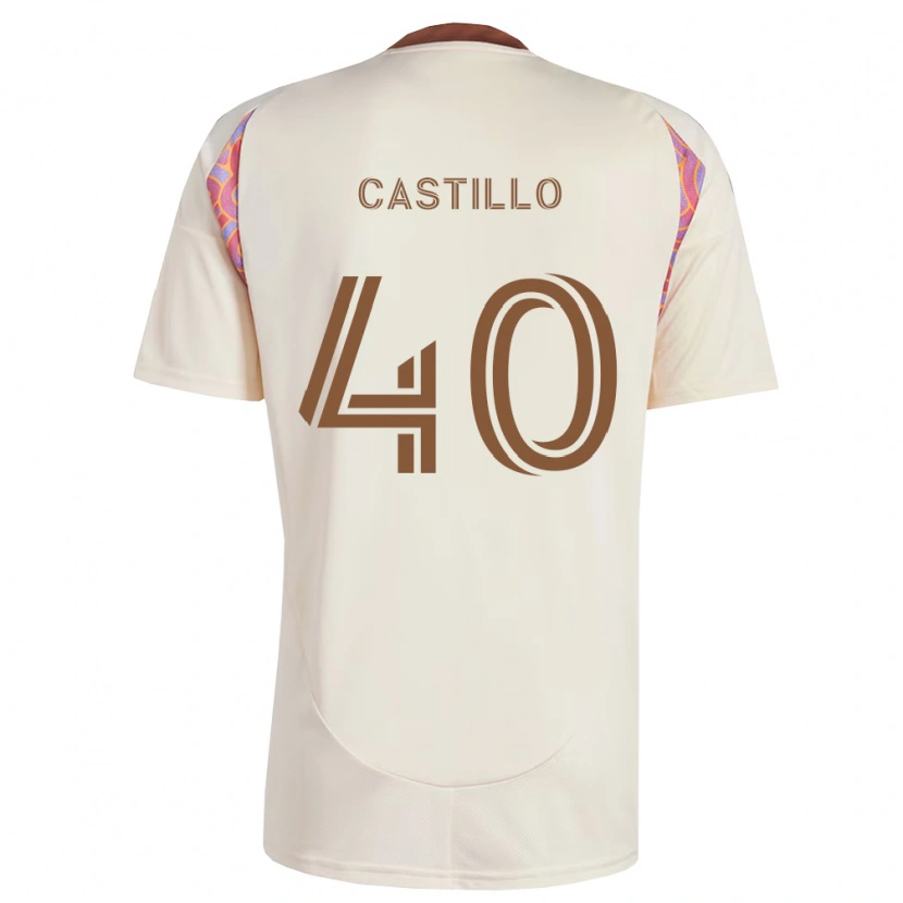 Danxen Criança Camisola Kamil Castillo #40 Rosa Off-White Alternativa 2026/27 Camisa