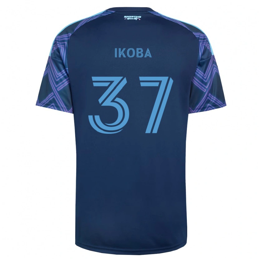 Danxen Criança Camisola Tega Ikoba #37 Azul Real Roxo Alternativa 2026/27 Camisa