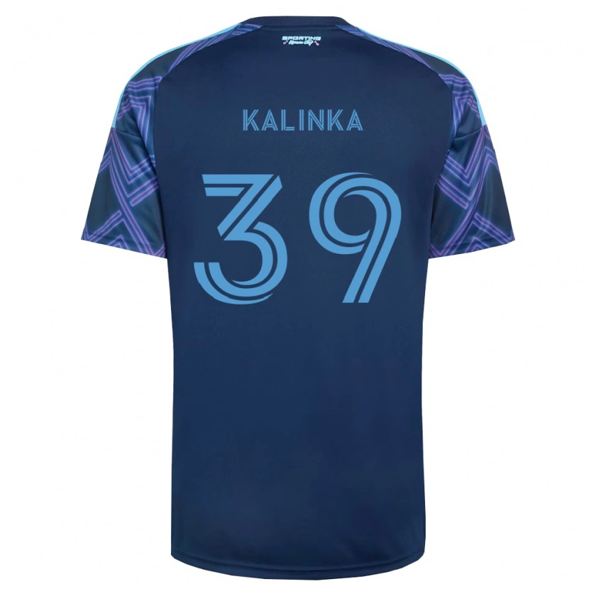Danxen Criança Camisola Jaxson Kalinka #39 Azul Real Roxo Alternativa 2026/27 Camisa
