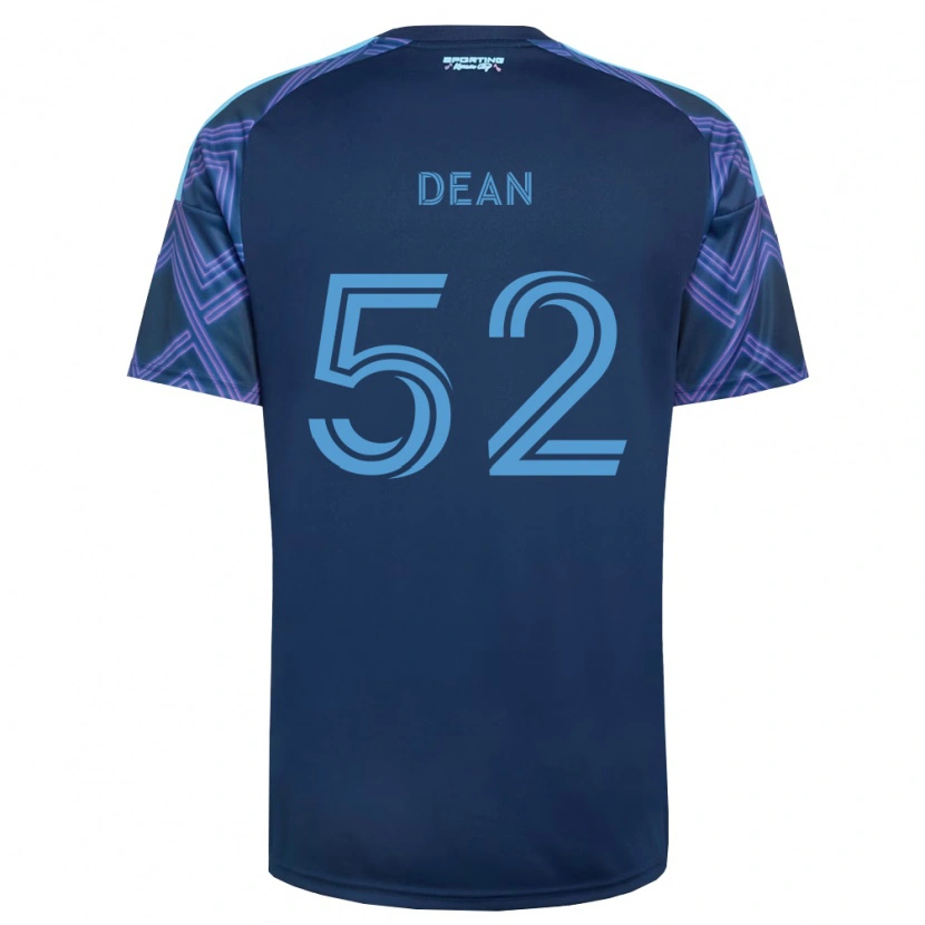 Danxen Criança Camisola Finn Dean #52 Azul Real Roxo Alternativa 2026/27 Camisa
