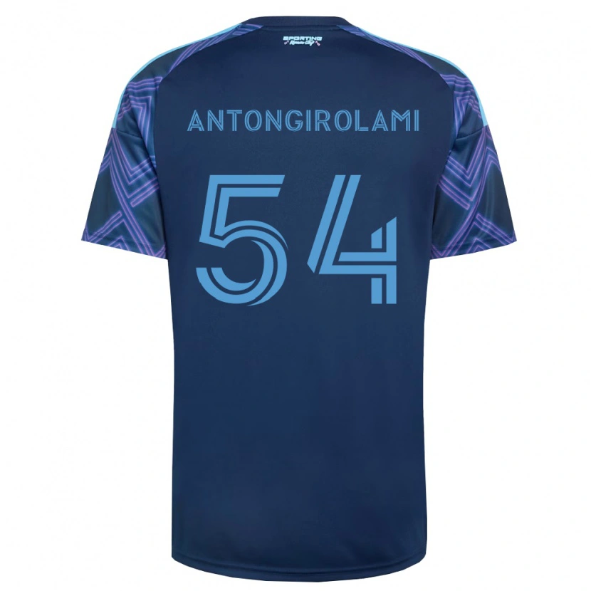 Danxen Criança Camisola Luca Antongirolami #54 Azul Real Roxo Alternativa 2026/27 Camisa