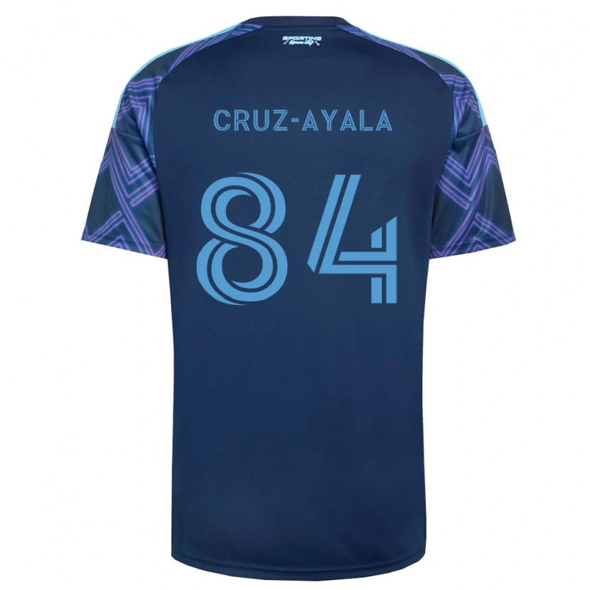 Danxen Criança Camisola Luis Cruz-Ayala #84 Azul Real Roxo Alternativa 2026/27 Camisa