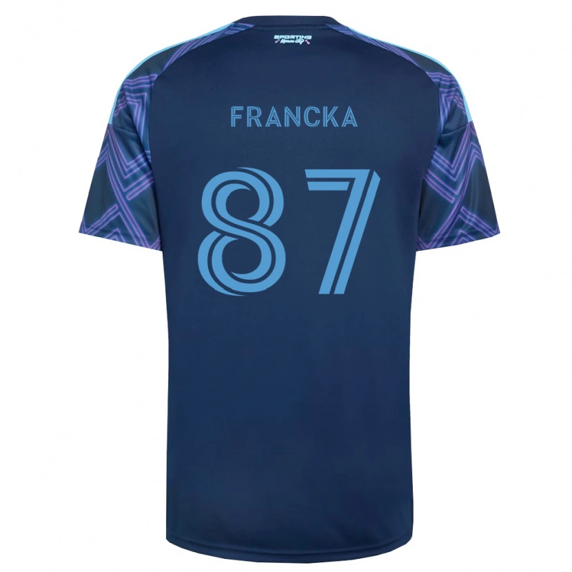 Danxen Criança Camisola Jack Francka #87 Azul Real Roxo Alternativa 2026/27 Camisa