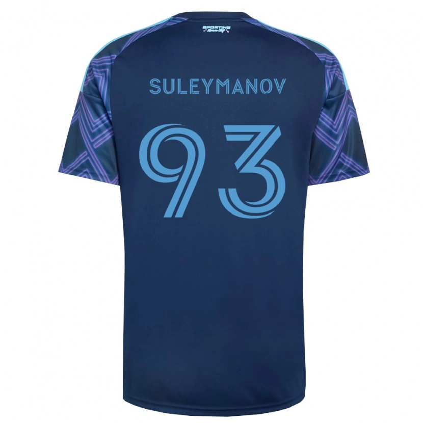 Danxen Criança Camisola Shapi Suleymanov #93 Azul Real Roxo Alternativa 2026/27 Camisa