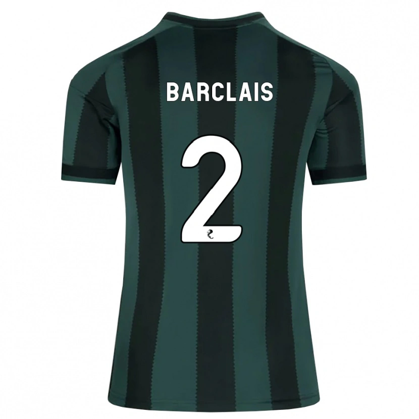 Danxen Criança Camisola Celya Barclais #2 Cinza Ardósia Escuro Preto Alternativa 2026/27 Camisa