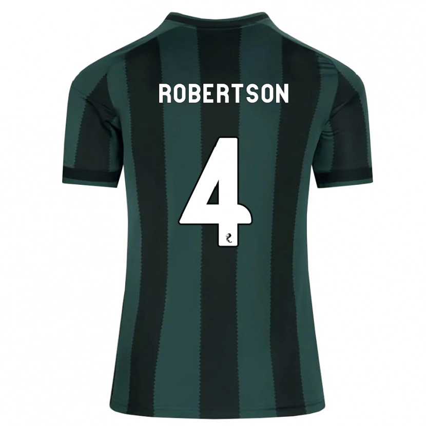 Danxen Criança Camisola Lisa Robertson #4 Cinza Ardósia Escuro Preto Alternativa 2026/27 Camisa