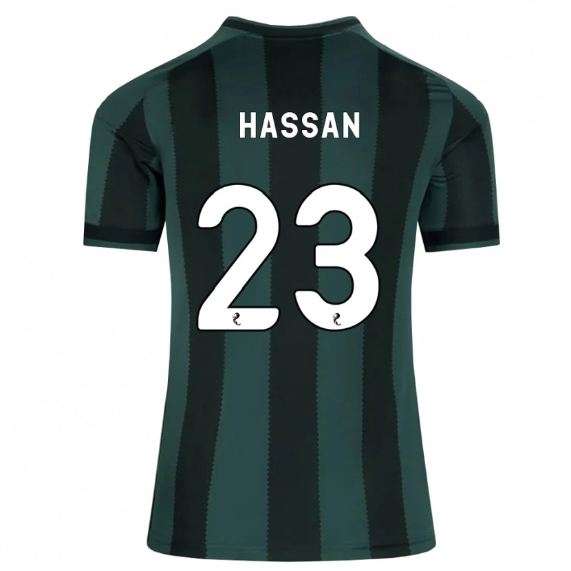 Danxen Criança Camisola Haissem Hassan #23 Cinza Ardósia Escuro Preto Alternativa 2026/27 Camisa