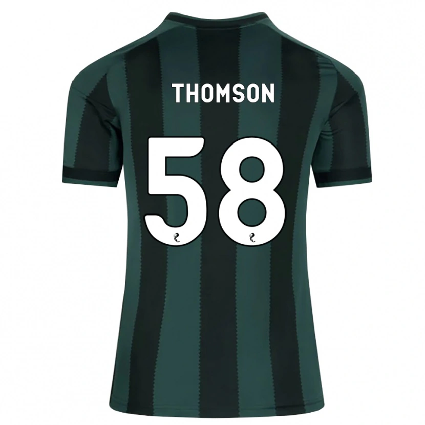 Danxen Criança Camisola Corey Thomson #58 Cinza Ardósia Escuro Preto Alternativa 2026/27 Camisa