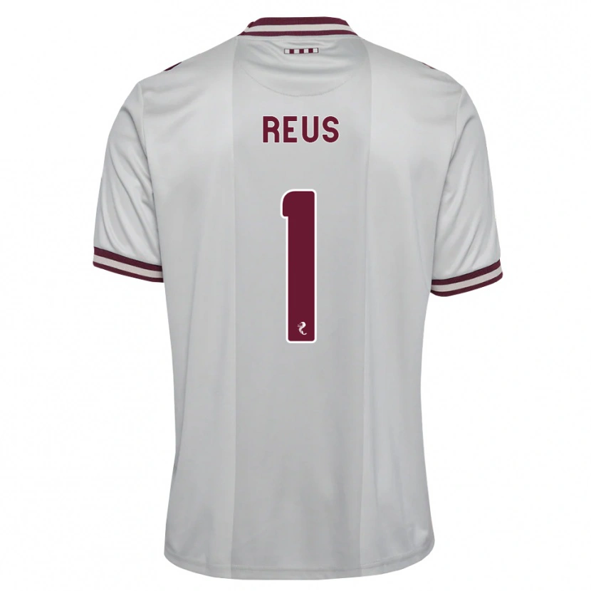 Danxen Criança Camisola Beau Reus #1 Branco Borgonha Alternativa 2026/27 Camisa