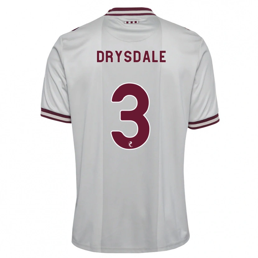 Danxen Criança Camisola Ethan Drysdale #3 Branco Borgonha Alternativa 2026/27 Camisa