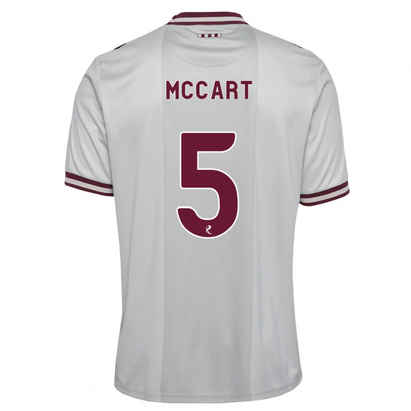 Danxen Criança Camisola Jamie Mccart #5 Branco Borgonha Alternativa 2026/27 Camisa