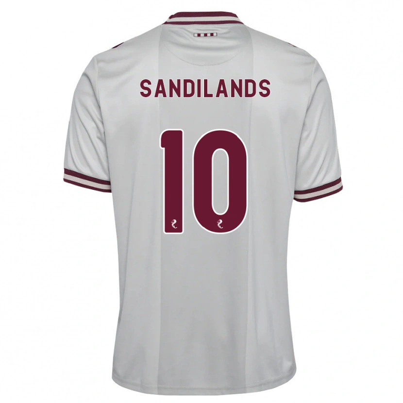 Danxen Criança Camisola Callum Sandilands #10 Branco Borgonha Alternativa 2026/27 Camisa
