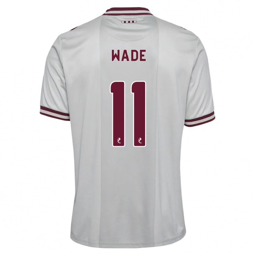 Danxen Criança Camisola Lauren Wade #11 Branco Borgonha Alternativa 2026/27 Camisa