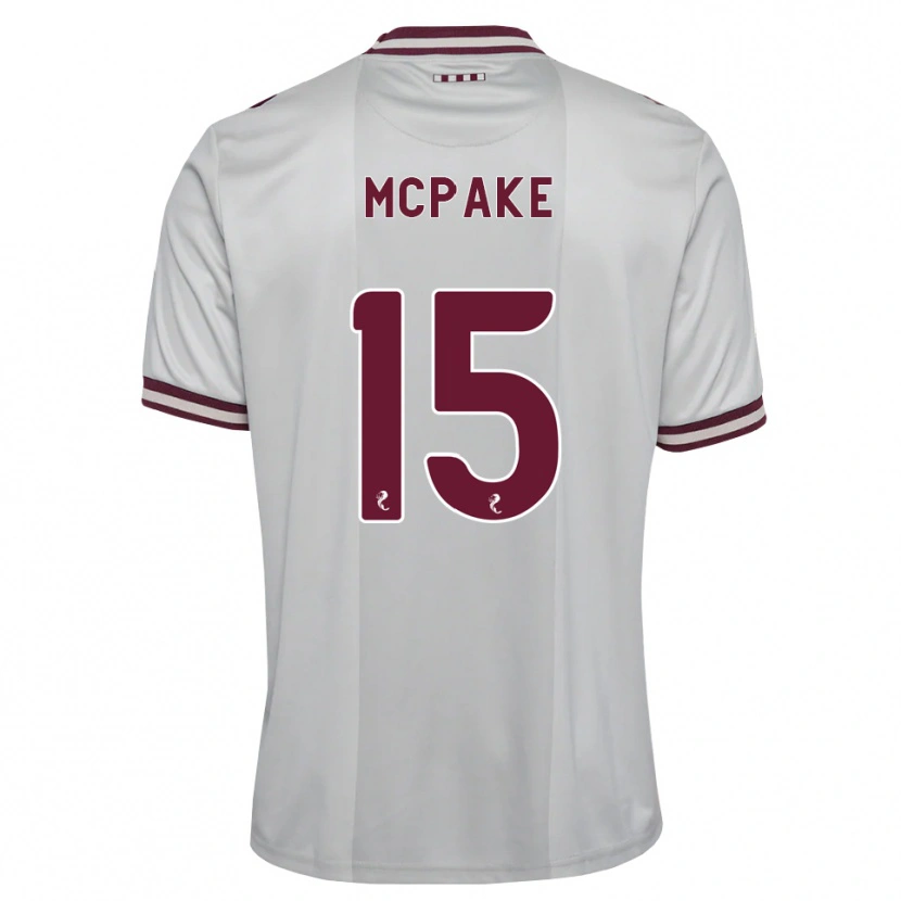 Danxen Criança Camisola Josh Mcpake #15 Branco Borgonha Alternativa 2026/27 Camisa