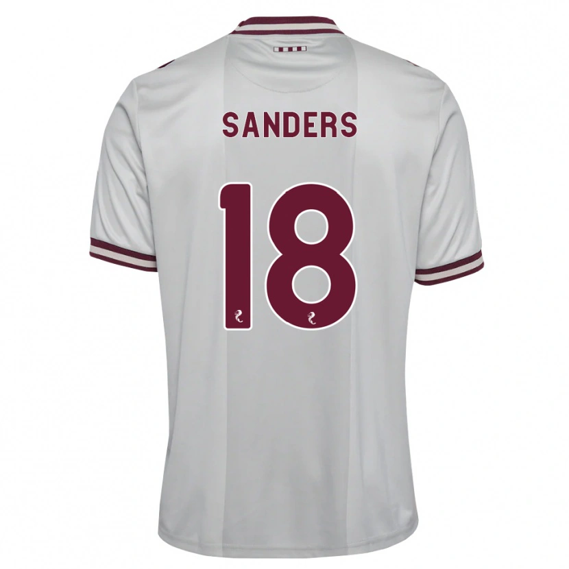 Danxen Criança Camisola Charlie Sanders #18 Branco Borgonha Alternativa 2026/27 Camisa