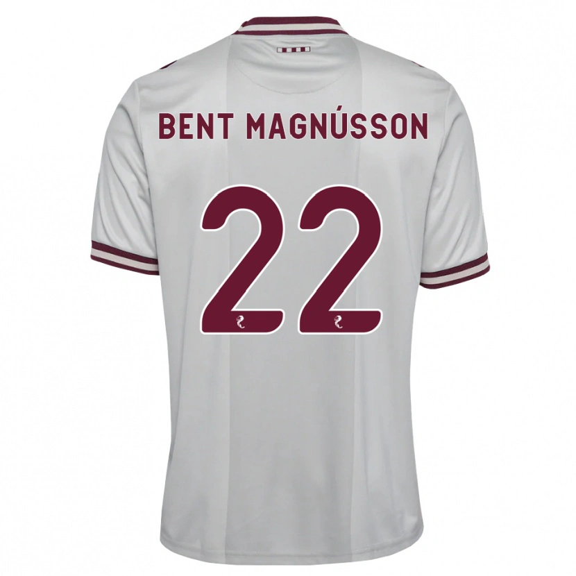Danxen Criança Camisola Tómas Bent Magnússon #22 Branco Borgonha Alternativa 2026/27 Camisa