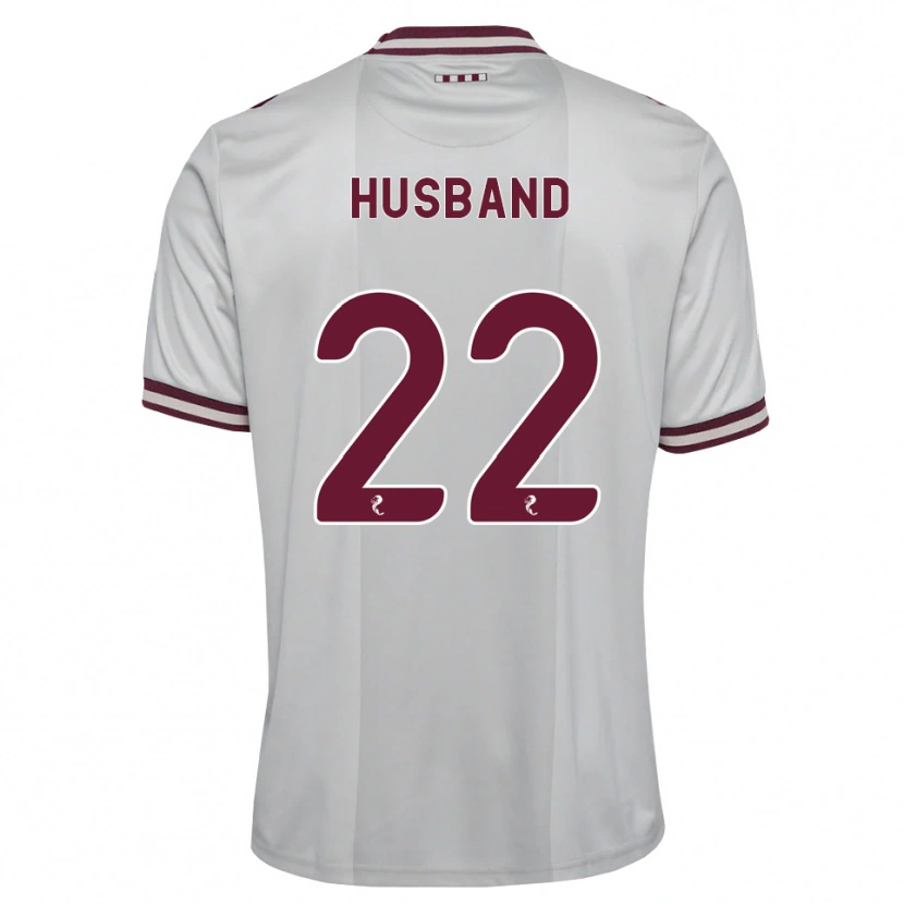 Danxen Criança Camisola Jessica Husband #22 Branco Borgonha Alternativa 2026/27 Camisa