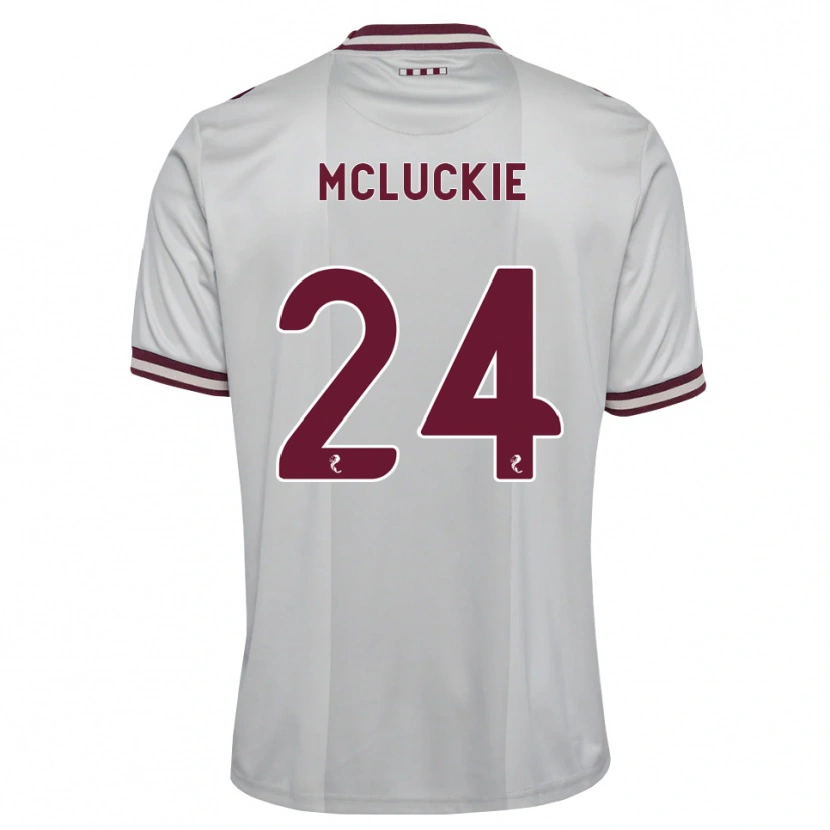 Danxen Criança Camisola Bobby Mcluckie #24 Branco Borgonha Alternativa 2026/27 Camisa