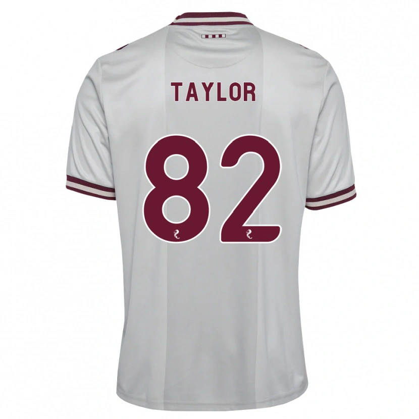 Danxen Criança Camisola Gerald Taylor #82 Branco Borgonha Alternativa 2026/27 Camisa