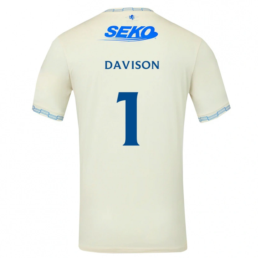 Danxen Criança Camisola Hannah Davison #1 Azul Céu Profundo Branco Alternativa 2026/27 Camisa