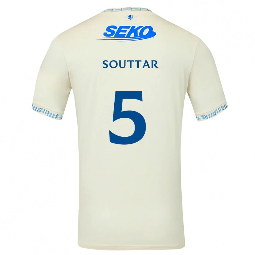 Danxen Criança Camisola John Souttar #5 Azul Céu Profundo Branco Alternativa 2026/27 Camisa