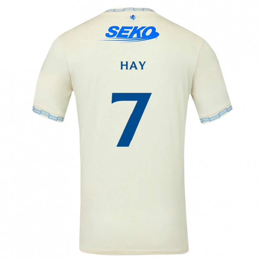 Danxen Criança Camisola Brogan Hay #7 Azul Céu Profundo Branco Alternativa 2026/27 Camisa