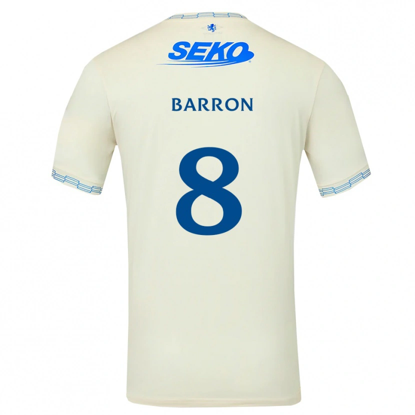 Danxen Criança Camisola Connor Barron #8 Azul Céu Profundo Branco Alternativa 2026/27 Camisa