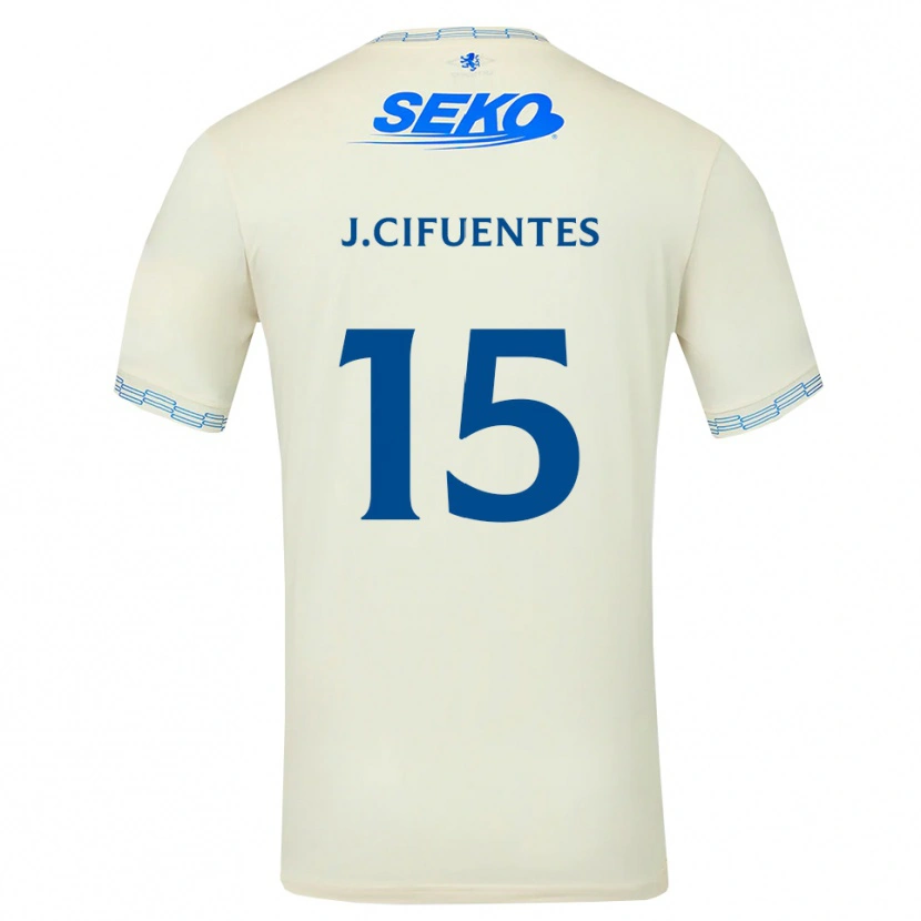 Danxen Criança Camisola José Cifuentes #15 Azul Céu Profundo Branco Alternativa 2026/27 Camisa