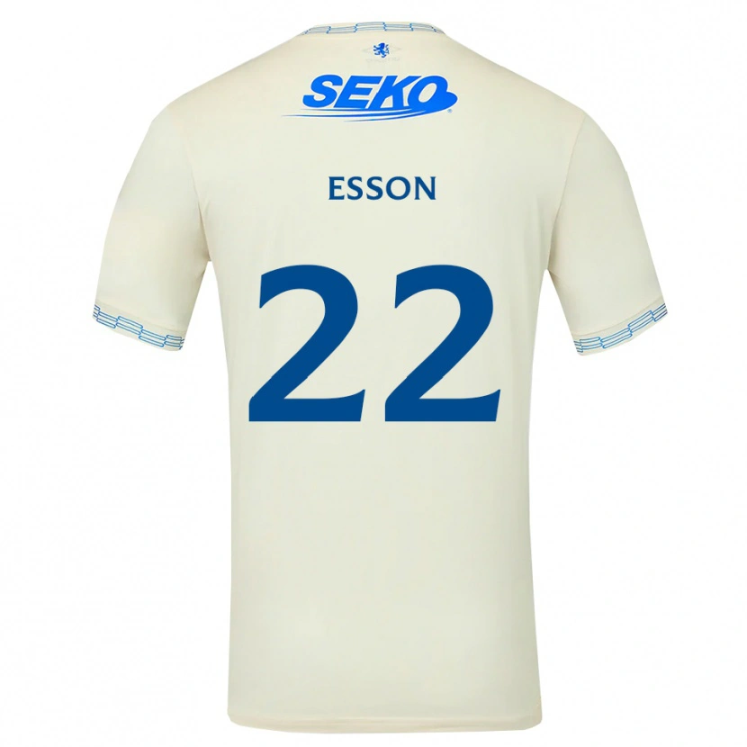 Danxen Criança Camisola Victoria Esson #22 Azul Céu Profundo Branco Alternativa 2026/27 Camisa