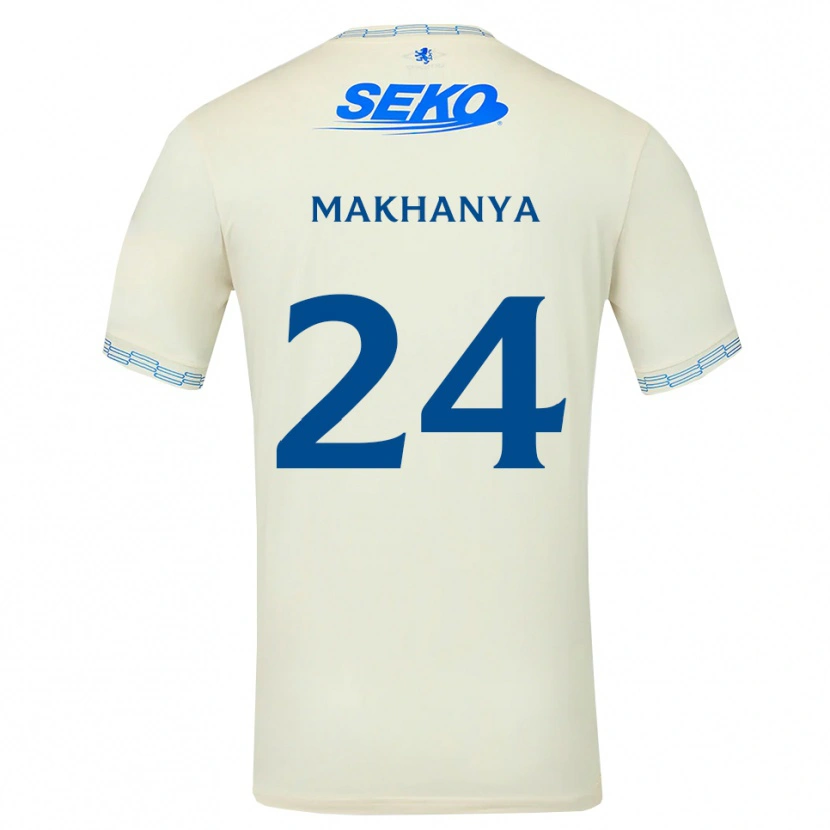 Danxen Criança Camisola Olwethu Makhanya #24 Azul Céu Profundo Branco Alternativa 2026/27 Camisa