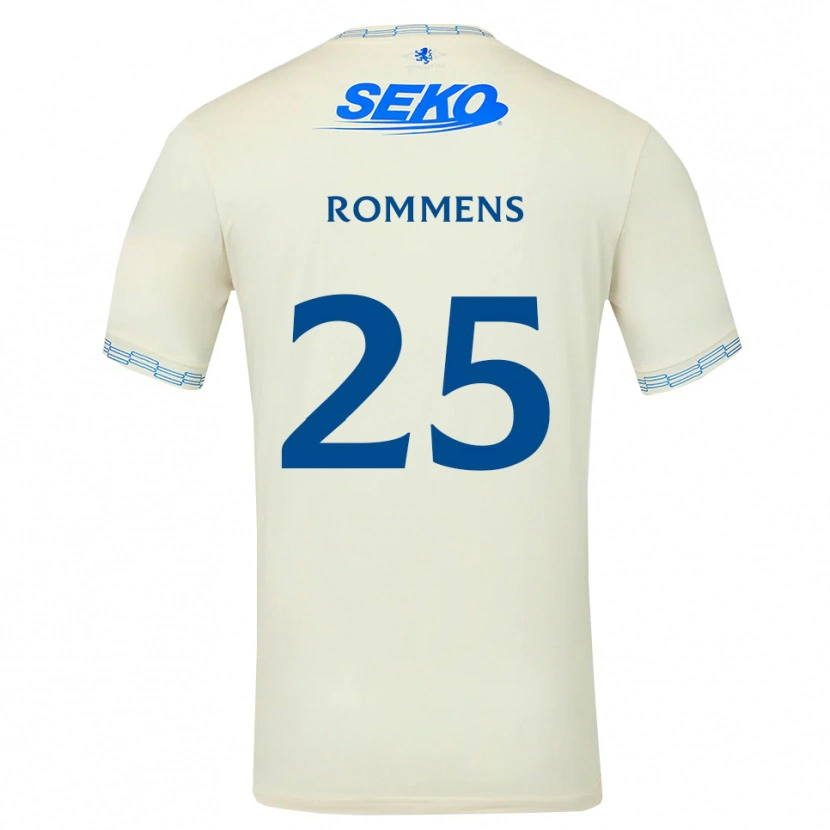 Danxen Criança Camisola Tuur Rommens #25 Azul Céu Profundo Branco Alternativa 2026/27 Camisa