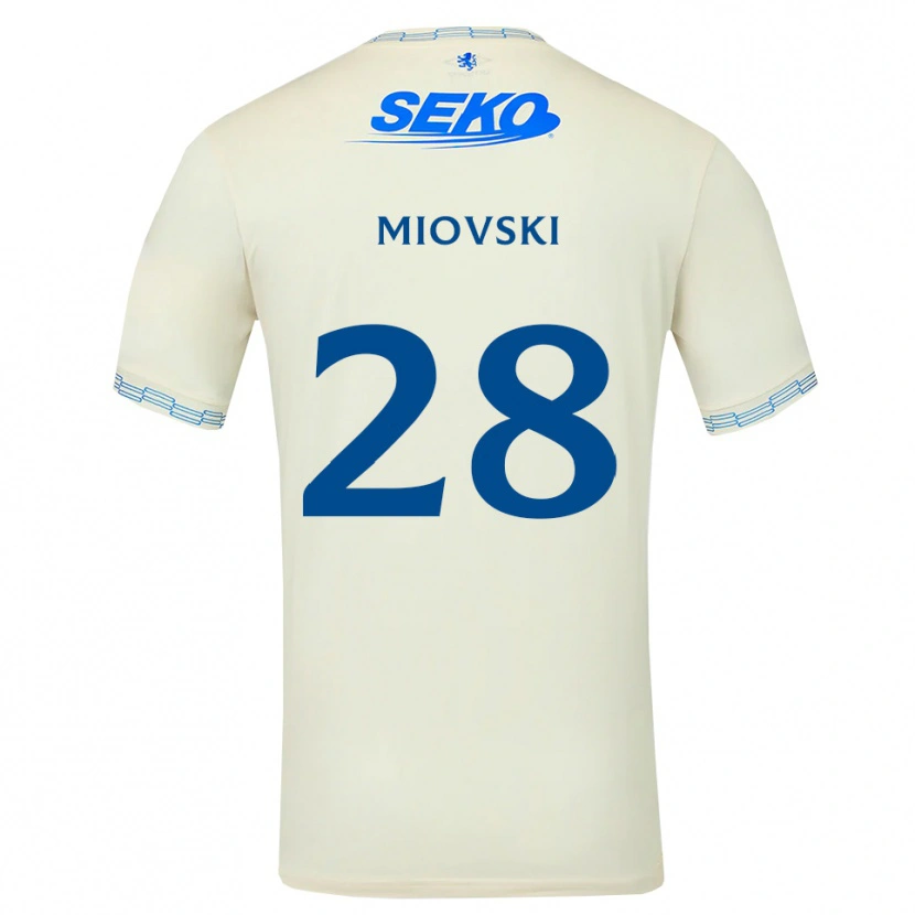 Danxen Criança Camisola Bojan Miovski #28 Azul Céu Profundo Branco Alternativa 2026/27 Camisa